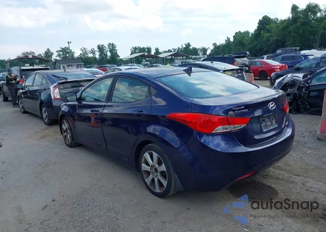2013 Hyundai Elantra Limited из США, поврежденный, VIN 5NPDH4AE0DH284069
